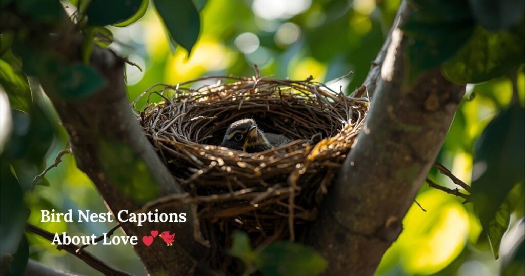 Bird Nest Captions About Love 💕🐦