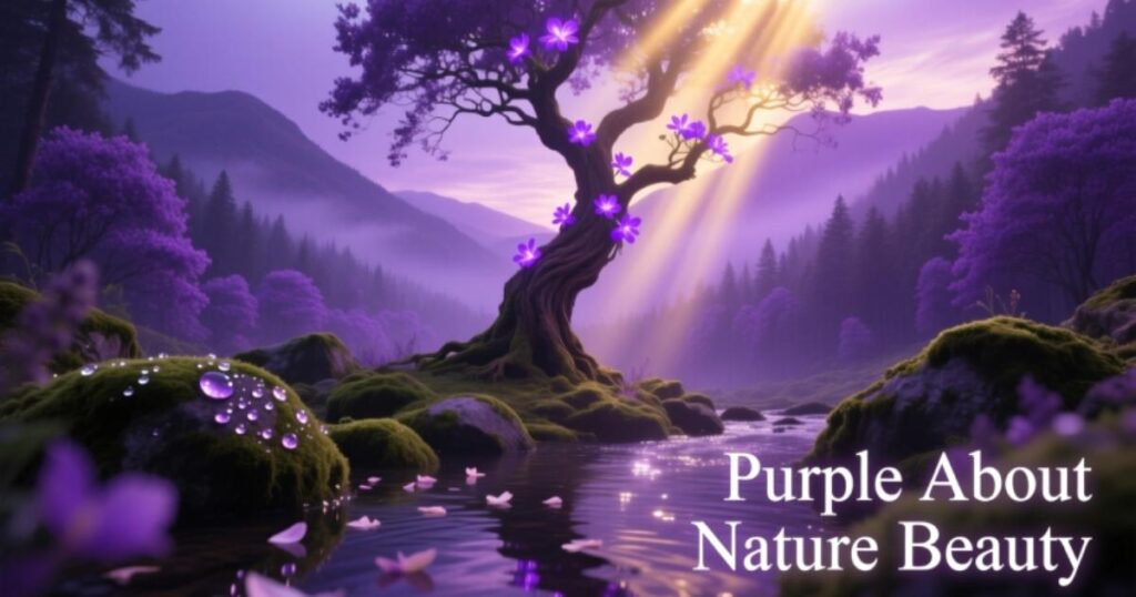 Purple Quotes about Nature Beauty
